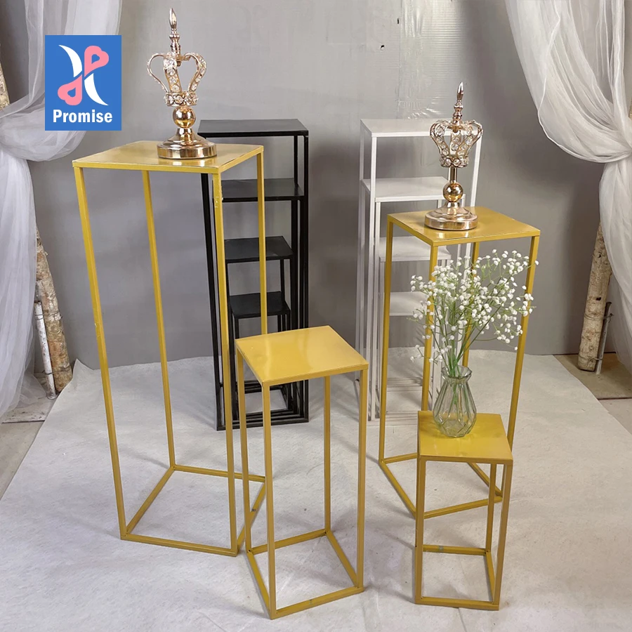 Square Iron Flower Stand Road Guide Frame For Wedding Stage Background Decoration