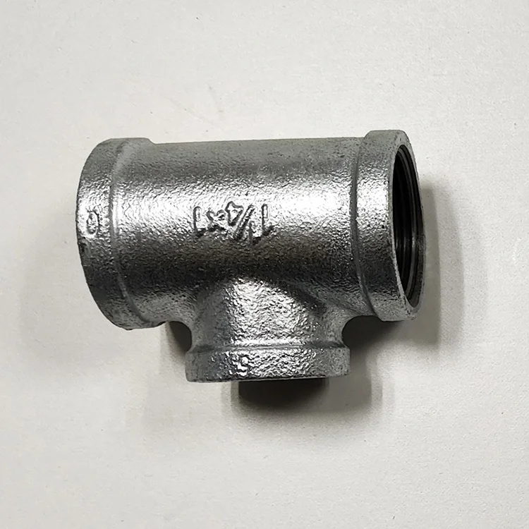 BSP threaded galvanized pipe fitting Tee Elbow Union Malleable Cast Iron Fittings Connect Gi Pipes
