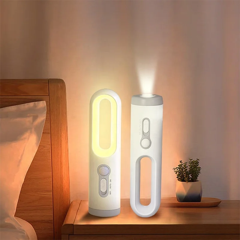 Rechargeable Night Light Motion Sensor Portable Night Light Flashlight LED with Motion Sensor Night Light for adult and Kids Nig