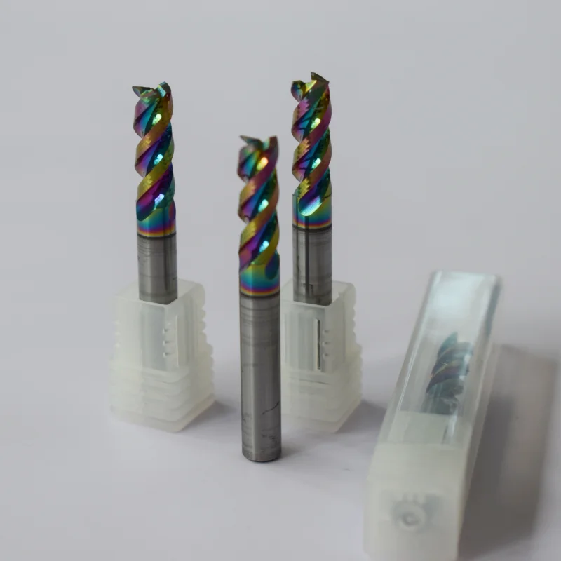Professional 3flute 4flute End Mill Bit Solid Carbide Tools Drill for CNC Milling Cutter 45HRC 55HRC 65HRC Acrylic Cutting Tools