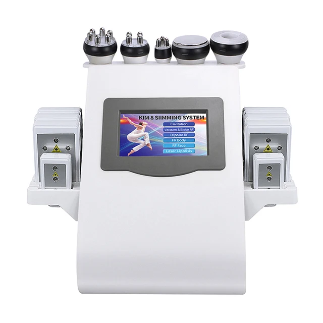 
6 in 1 High Quality Kim 8 New Ultra Cavitation Rf Vacuum ultrasonic 40k cavitation Slimming Machine 