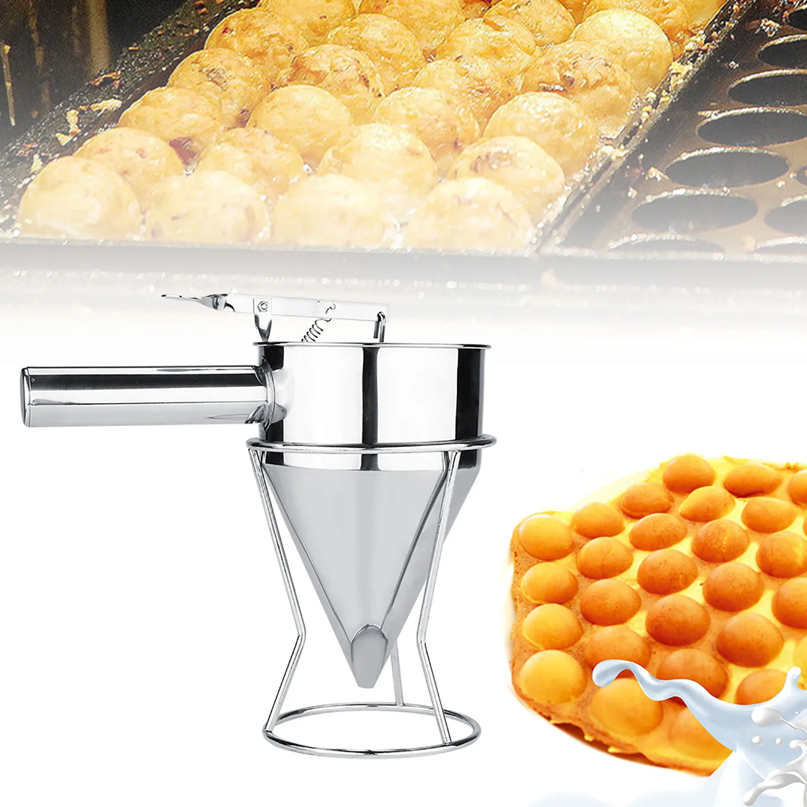 Cake dough dispenser bracket stainless steel pancake batter dispenser pancake batter mixer dispenser