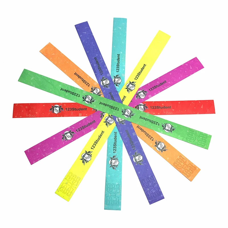 New Product Custom School Event Wristbands Identification Wrist Bands Waterproof Paper Tyvek Wristband