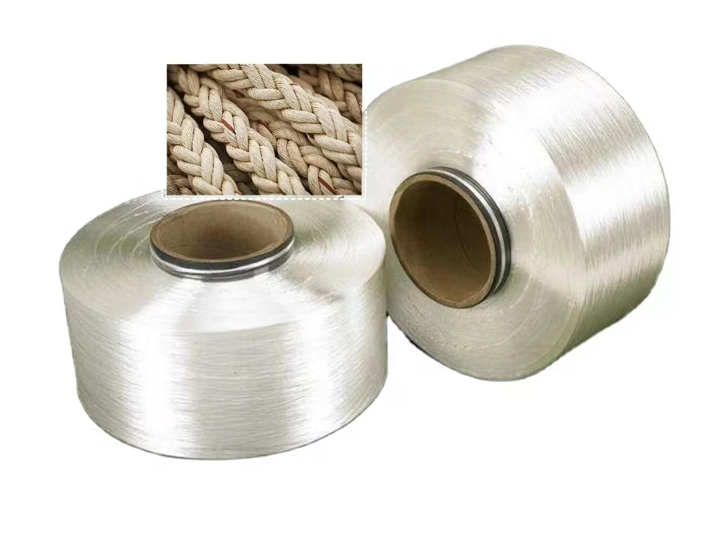 Nylon 66 raw material FDY filament yarn 420D 840D PA 66 dope dyed high tenacity yarn for ropes