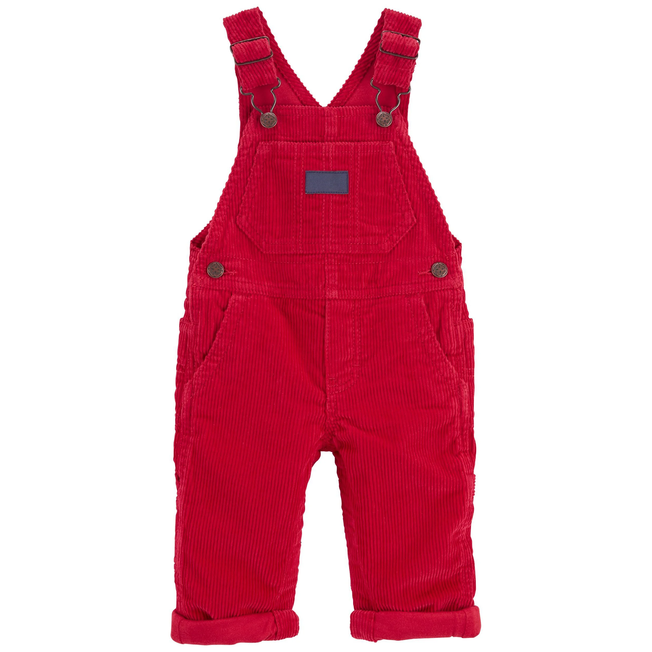 Spring Autumn Fashion Children Pure Color Adjustable Suspender Jumpsuit Baby Boys Girls Corduroy Overalls
