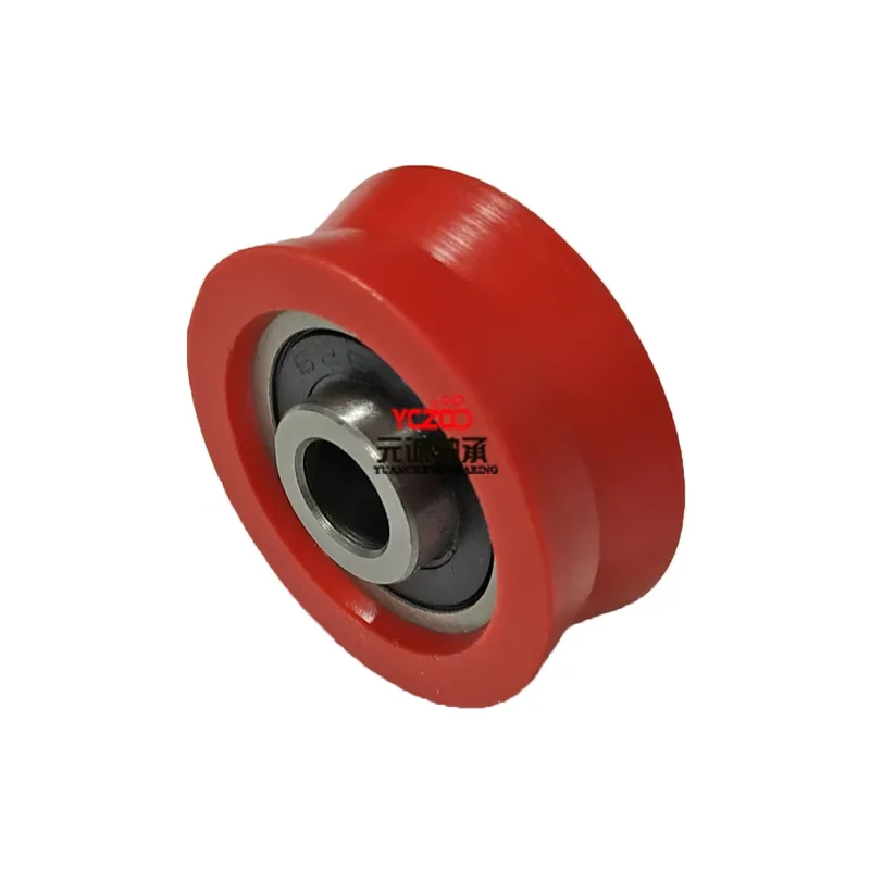 YCZCO Top Quality Window Door Wheel  Red Roller Non-Standard 626rs  Carbon Steel Bearing V Groove Pulley