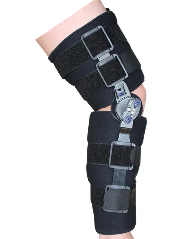 Medical ROM Knee Brace Hinge Adjustable Post Op Knee Brace Orthopedic