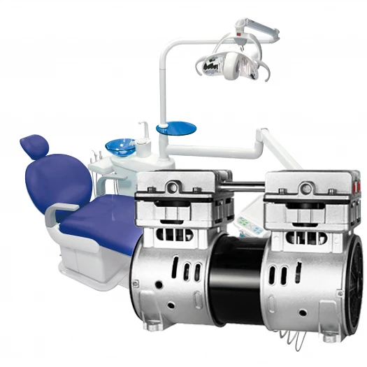 Ac power 750w pump oil free silent oilless air compressor motor for dental compressor