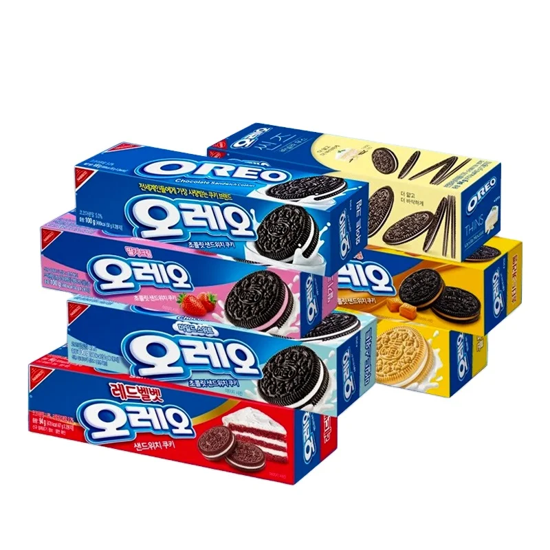 Wholesale Exotic Snacks Delicious Biscuits 97g Carton Packing Cookies Korean Sweets Chinese Sweets Box cartons Packing Packaging