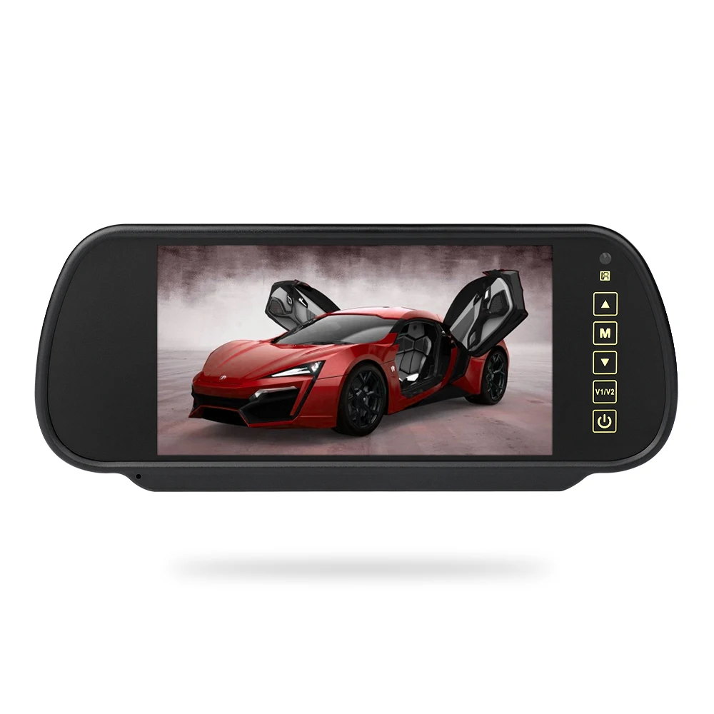 HD display LCD display car 7-inch rearview mirror reversing image rearview camera parking assist