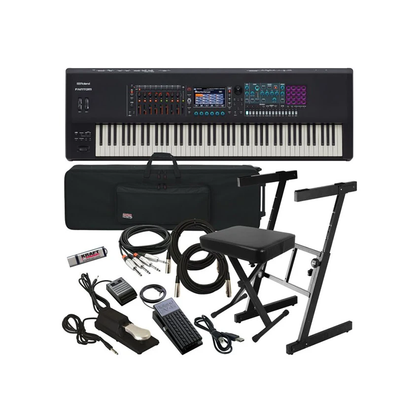 high  quality  Roland Fantom 8 88-Key Synthesizer Workstation with Z-Frame Stand