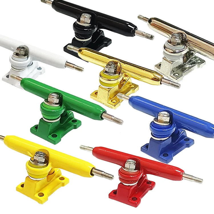 34mm single axle fingerboard trucks for finger skateboard trucks 8 colors with Lock Nuts