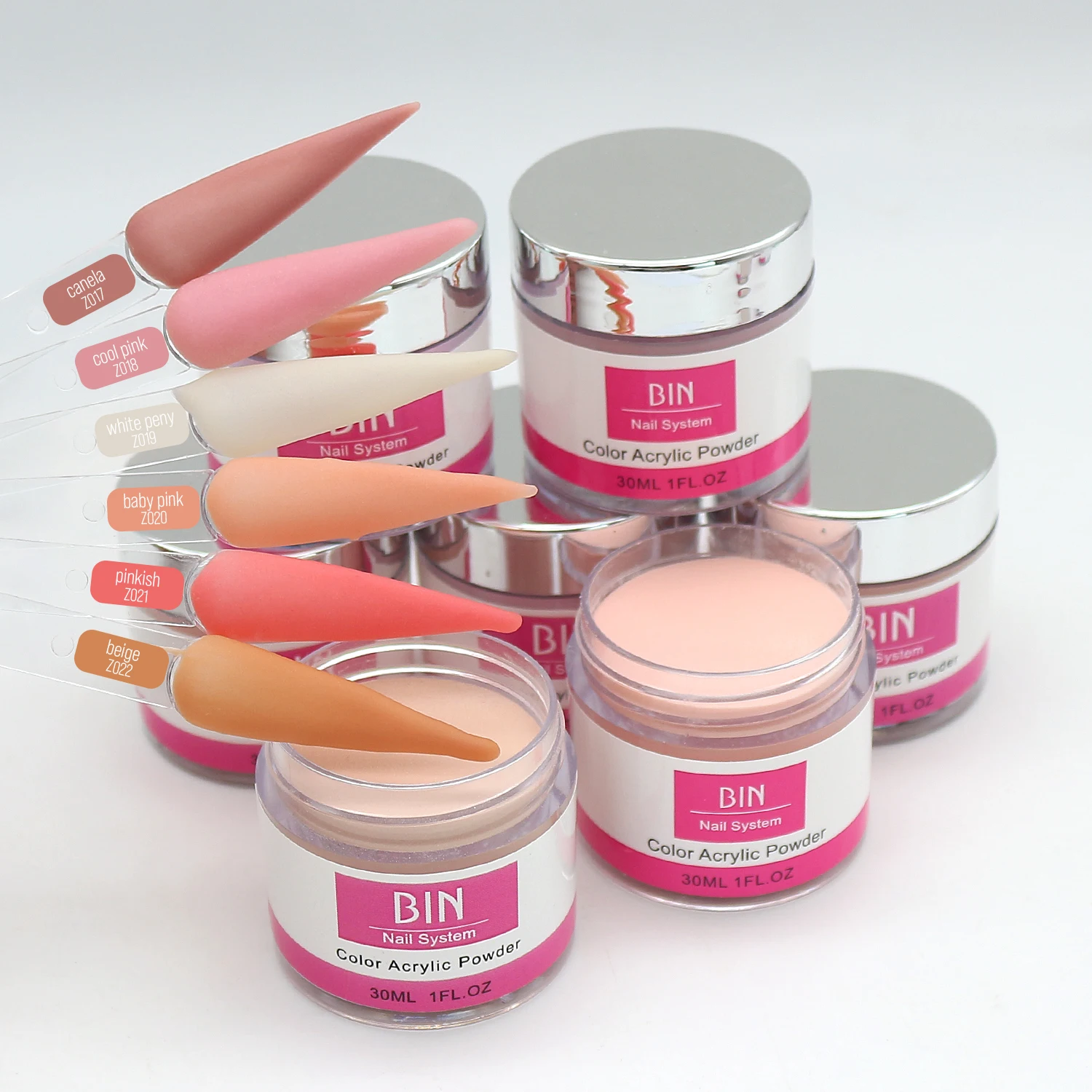 BIN Acrylic Powder Nude Color Nails Salon Professional Products Acrylic Powder For Nails