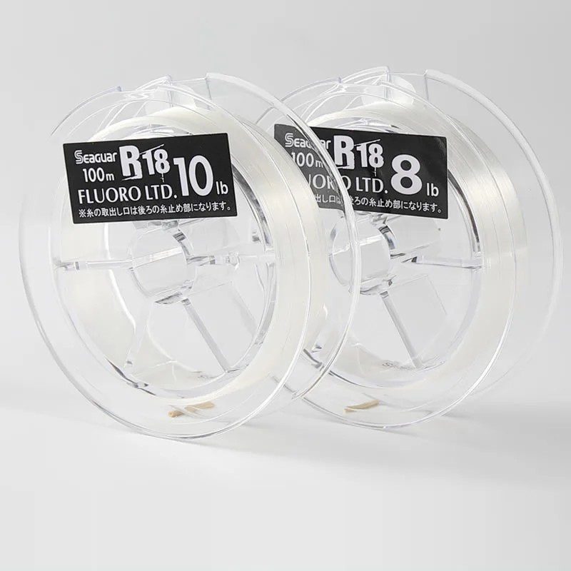 Seaguar R18 FLUORO LTD Fishing Line 3LB-25LB Fluorocarbon Test Carbon Fiber Monofilament Carp Wire Leader Line