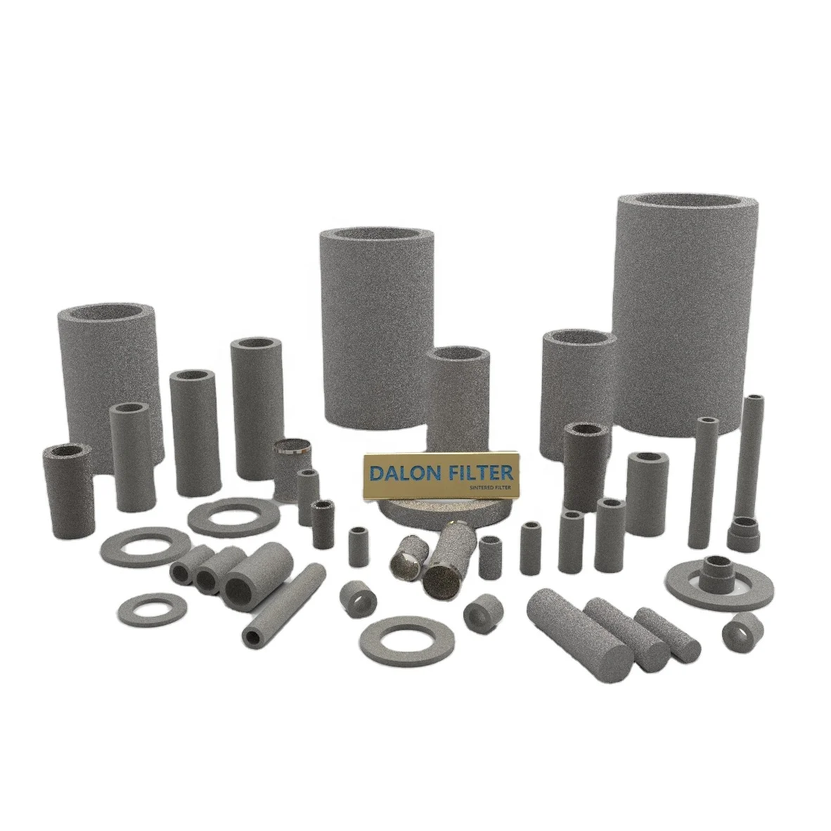 sintered inline stainless steel 20-60micron salt air metal tube filter for sensor protection