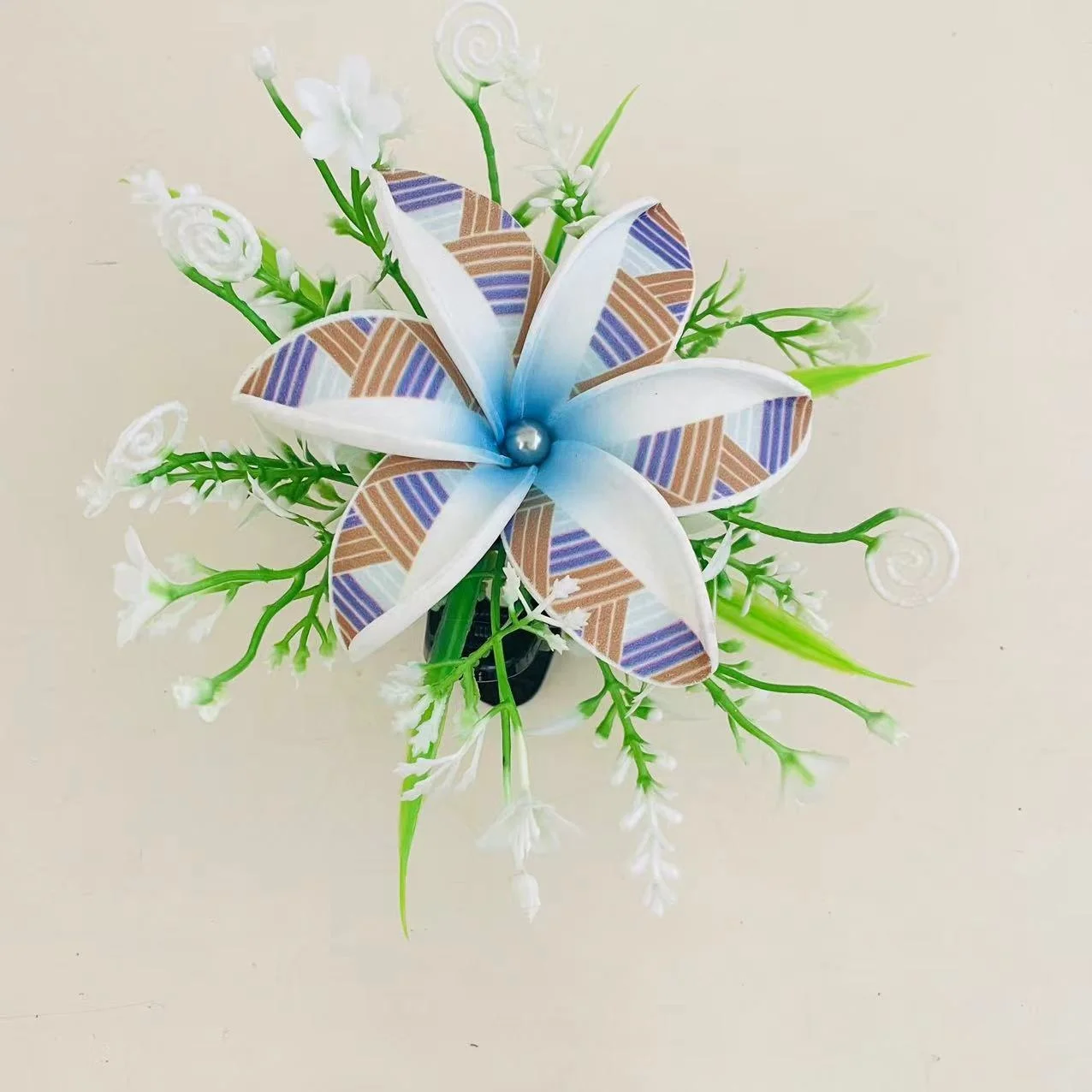 Hawaiian new hibiscus Foam floral hair clip Artificial Island eva tiara frangipani  hibiscus spider lily Haku headband