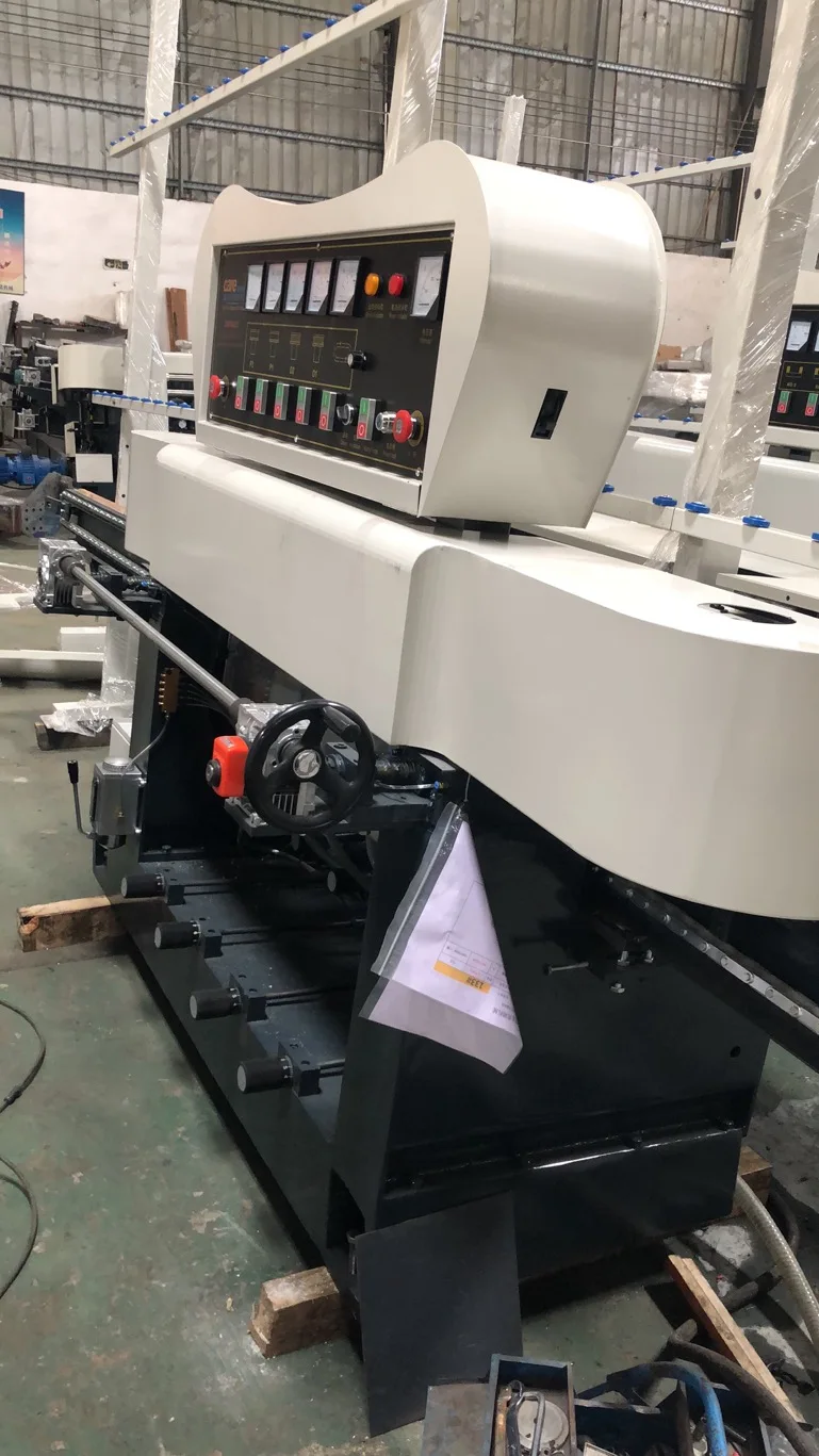 Vertical glass straight bevel edging machine