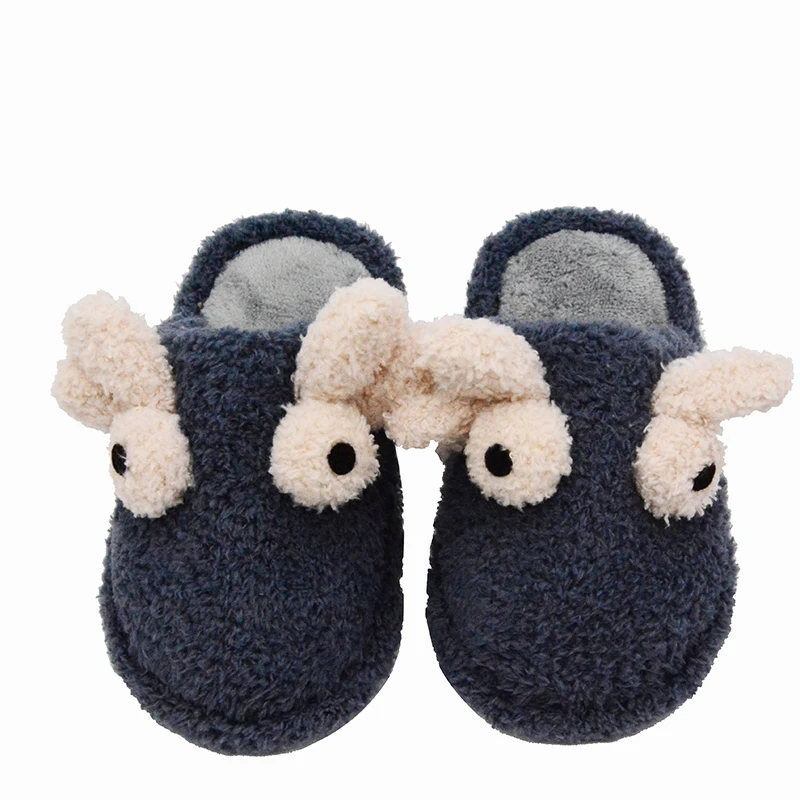 Hot Selling Cute Soft Winter Warm Girls Toddler Slides Flat Slippers for Kids