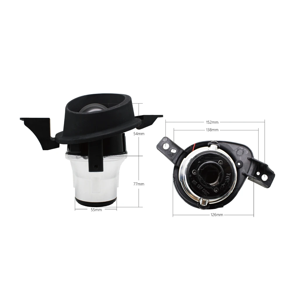 TAOCHIS Car 2.5 fog lamp Bi-xenon projector lens Fast heat dissipation dedicated For LUXGEN U6 H11 hid xenon light bulb retrofit