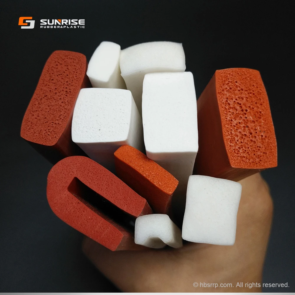 Customized Size quadrate foursquare dimetric rectangle orthogon silicone rubber foams strips