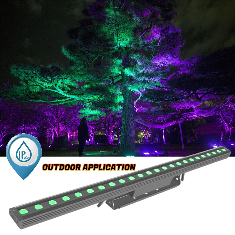 Dmx512 Rgbw 24 Building Light Strip Pixel Bar Ip65 Outdoor Led Wall Washer Light