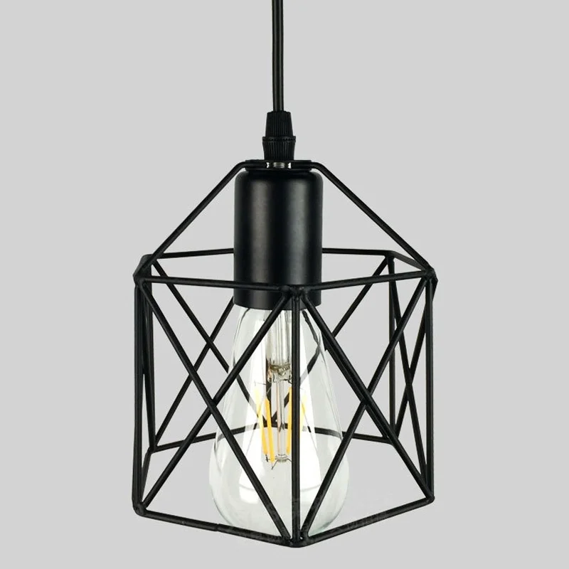Loft Industrial Wind Retro Iron Pendant Lights E27 LED Hanging Lamp For Kitchen Living Room Bedroom Aisle Balcony Vanity Light