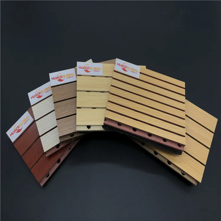 
environmental groove wooden acoustic panels for auditorium decorative wooden sound insulation acoustic panel 