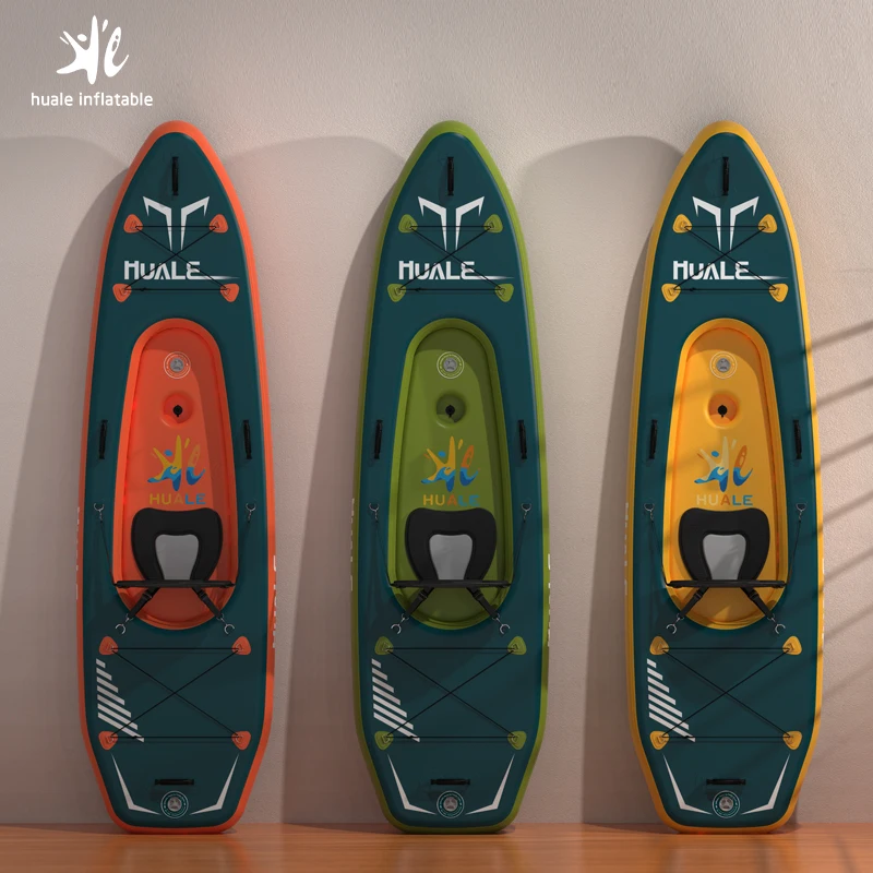 Wholesale Pvc Boat Tandem Kayak Inflatable Canoe 2 Person Inflatable Kayak Fishing Rowing Sightseeing Boat