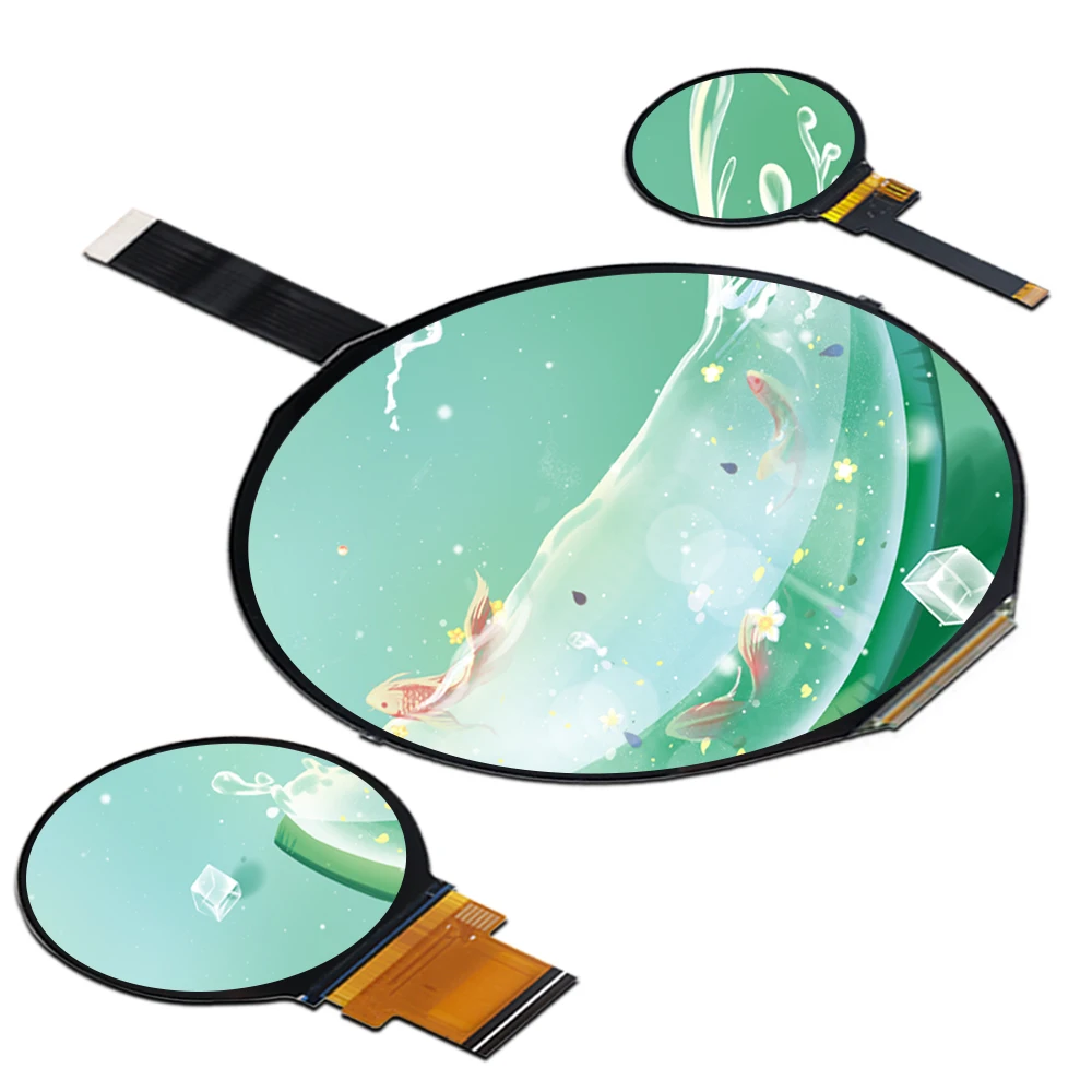Full Color HD Spi Tft Lcd Round Display Module Screen Circular Panel Lcd Circle Display