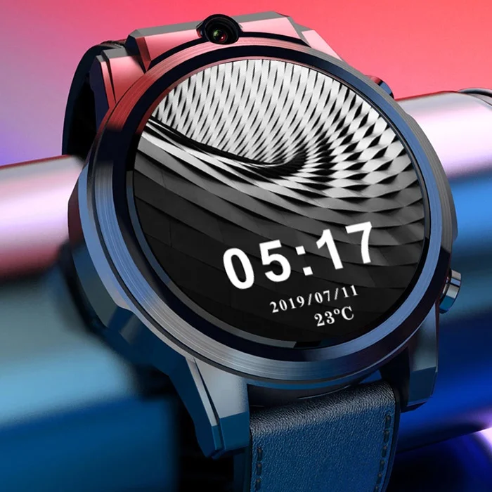  3G RAM 4G SmartWatch 1 6 дюйма Кристальный дисплей GPS/ГЛОНАСС четырехъядерный 32 ГБ ROM 800 мАч кожаный ремешок Android Смарт часы телефон мужчины