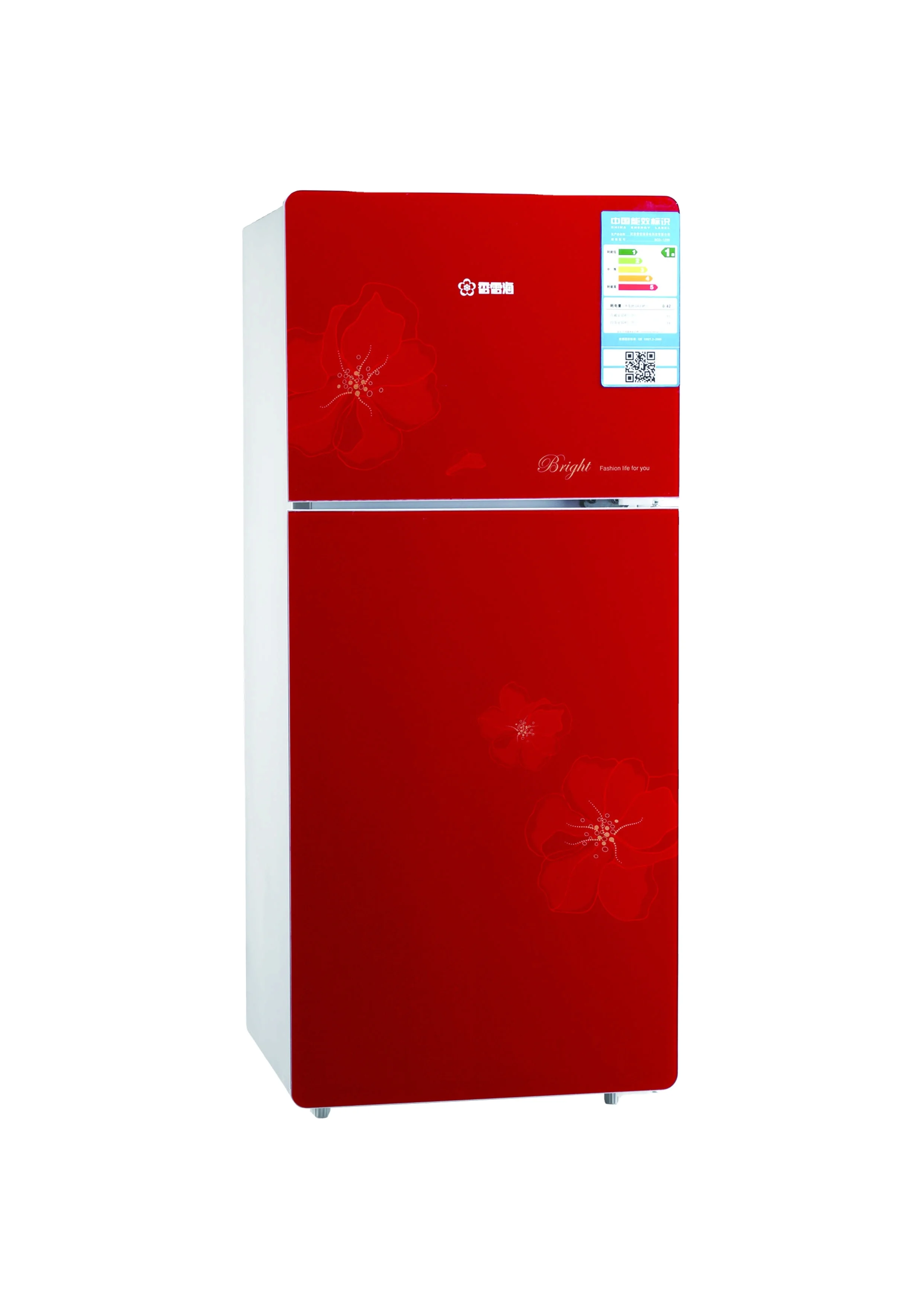 BCD 138 Electric Double Door Cold Drink Kitchen Refrigerator Power Parts Dimensions Sales Hotel Rohs Energy