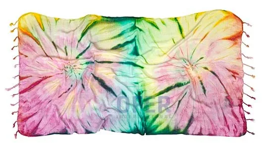 Tie dye Pestemal Turkish Beach Towel Tie-dye Fouta, Hand dyed - Made in Turkey cotton bedspreads Turkish Towel Handloomed 40x70