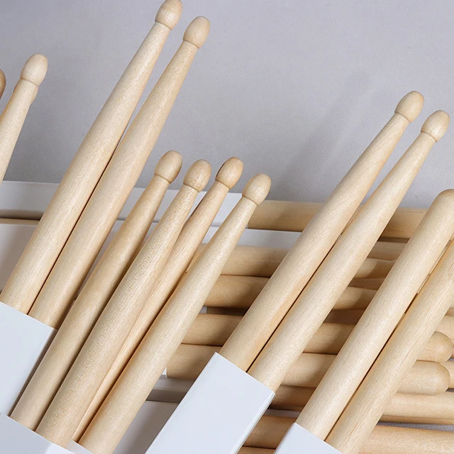 Wholesale Professional Oem Drumsticks 5A 7A Best Maple Wood Drum Sticks  In Bulk