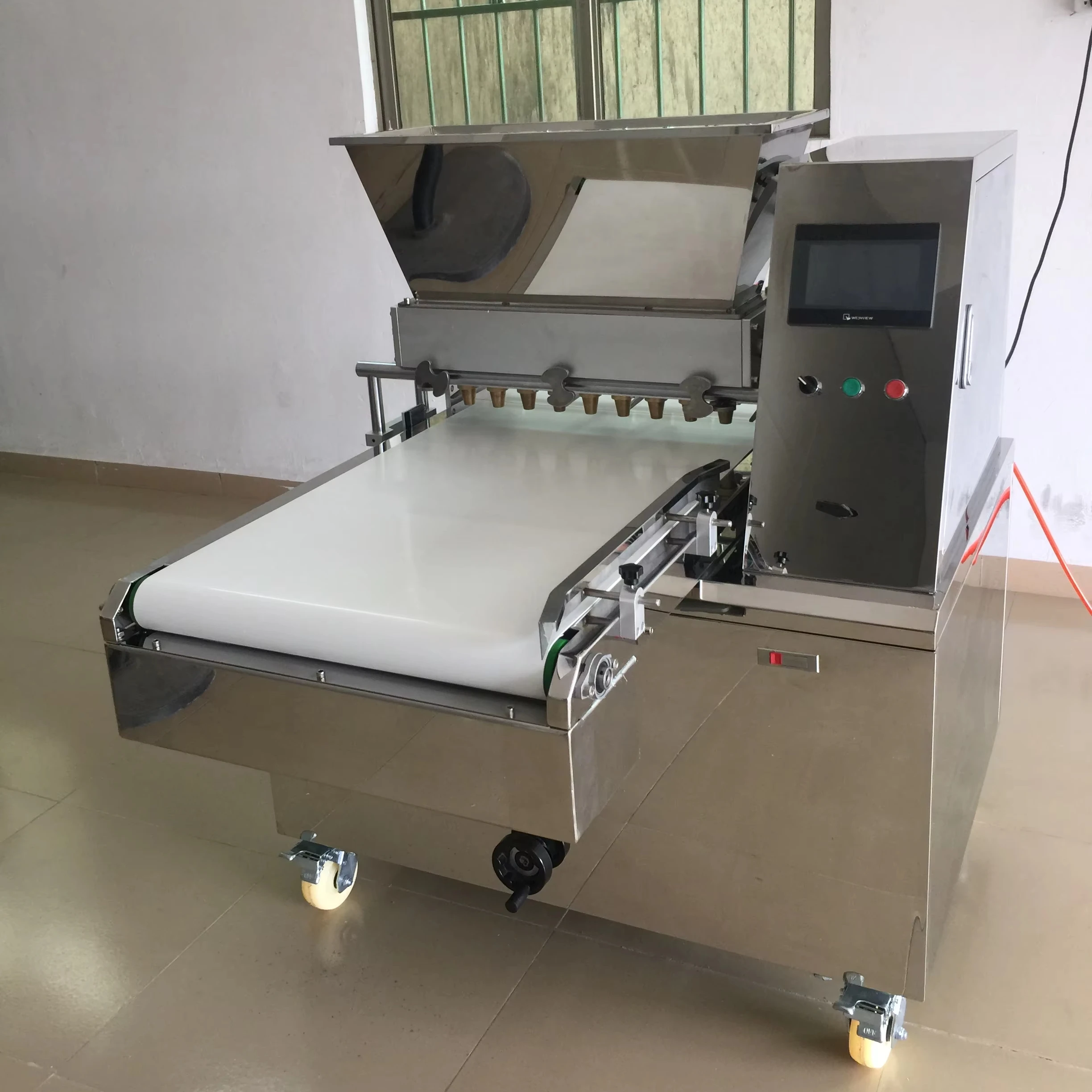 Hot sell Various shapes of cookies Automatic cookie maker/double puff cookie forming machine/fortune cookie forming machine