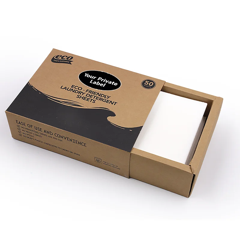 Laundry Detergent Sheets Hypoallergenic Laundry Soap Ultra Concentrated Recyclable Packaging