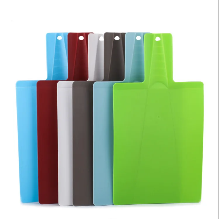 Innovative Trends Gifts 2025 Lightweight Folding Plastic Household Cutting Board With Hanging Hole For Kitchen Accessories