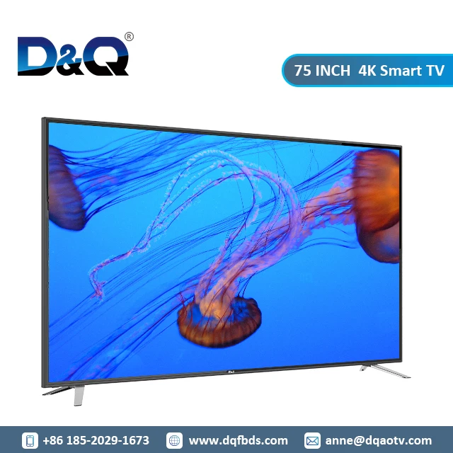 TCL 75inch smart tv SCREEN  neutral machine High quality factory price flat UHD HDR 4K smart Enjoy movies and games smoothly