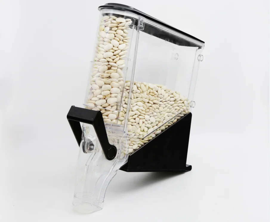 supermarket display plastic gravity bin dispensadores de granos grain dispenser for bulk foods