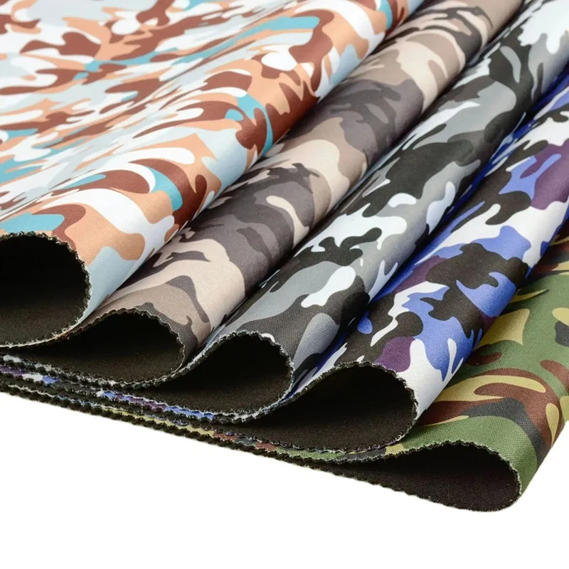 Free sample custom printed neoprene coated fabric 2mm 3mm 4mm 5mm waterproof material printed neoprene fabric