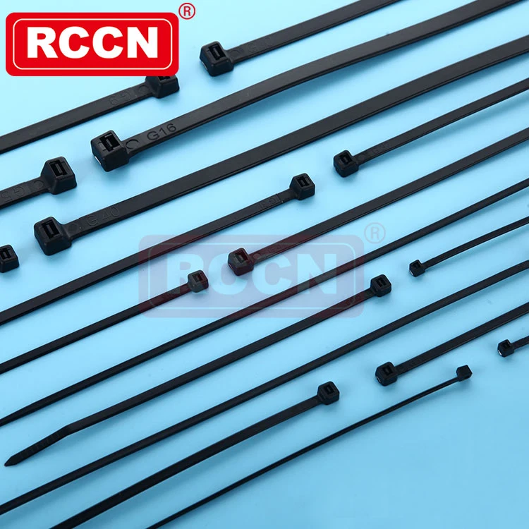 RCCN Weather Resistant G200STUV Nylon Cable Tie Black Nylon UV Resistant Electric Cable Ties UV Resistant Plastic Ties