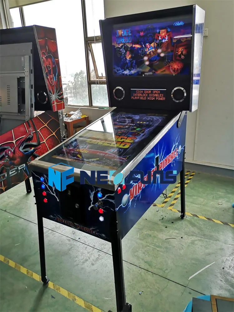 Neofuns Coin Operated Arcade Machine 43 Inches 3 Screens Virtual Pinball Pinball Game Machine