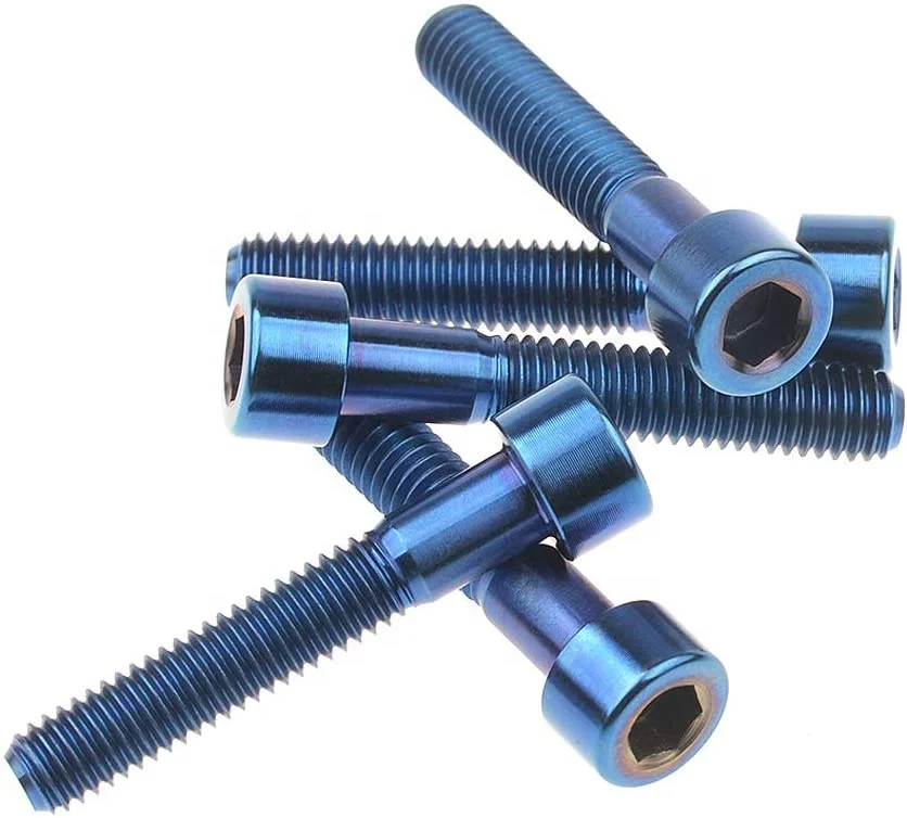 High quality M4 M5 M6 road mountain bicycle torx hex head outer titanium bolts bike titanium bolts