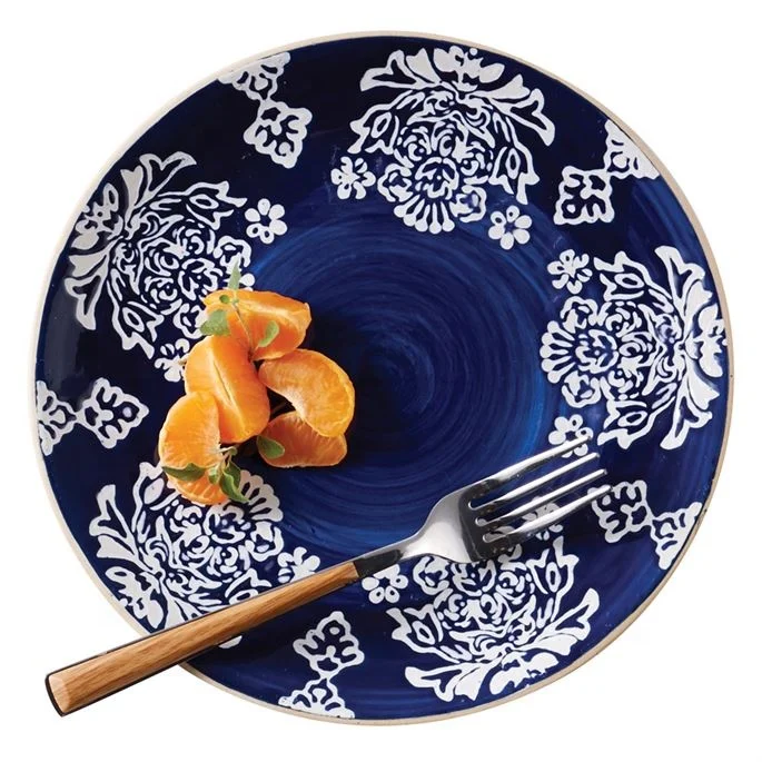 Ceramic Indigo Salad Plates