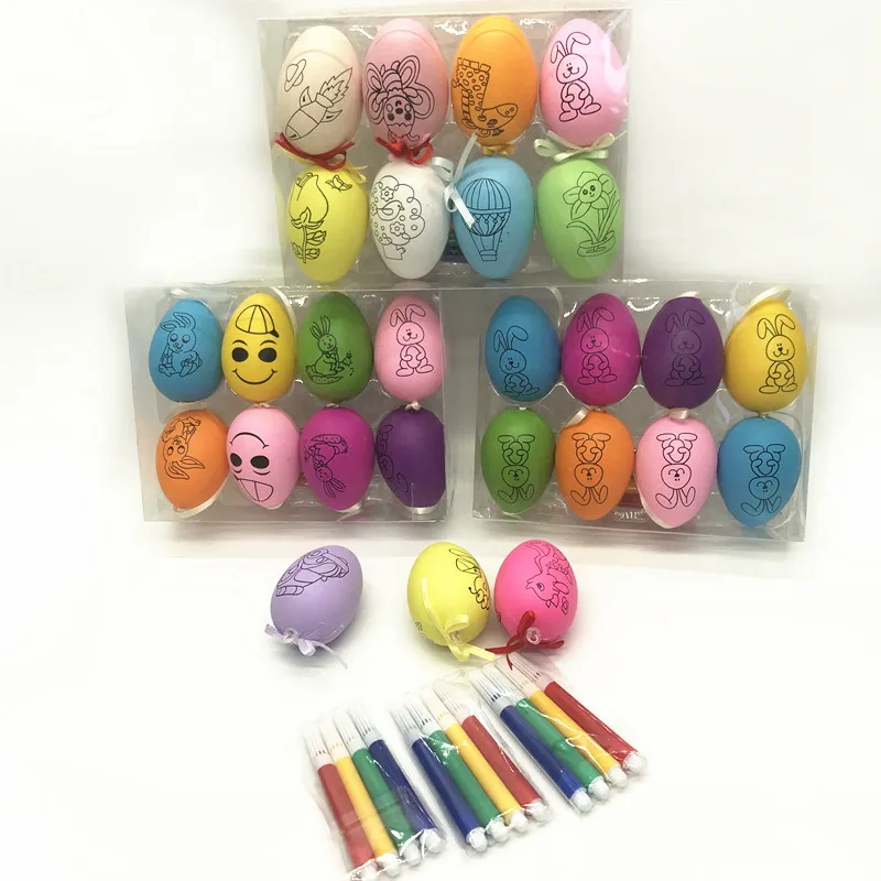 Wholesale eggs for children 4 Colorful Quick  the Original  DIY painting easter