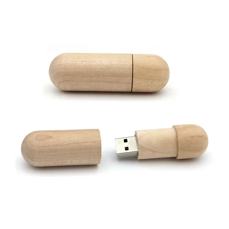 2024 Hot Sales Wooden USB Flash drives B Laser Engraved 4GB 8GB New Innovation USB Stick Custom usb memory Logo1GB 2G