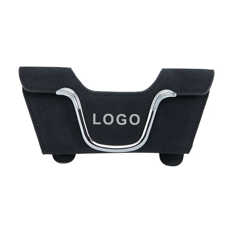 Customized Car Sun Visor Glasses Case Leatherette Multifunction Universal Sunglass Box