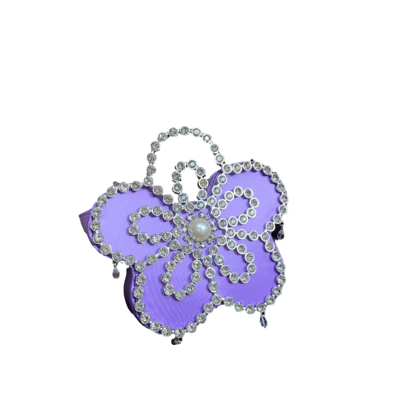 Fashion Ladies Luxury Diamonds Flower Crossbody bags Summer Butterfly all match Clutch Bag Purse for women