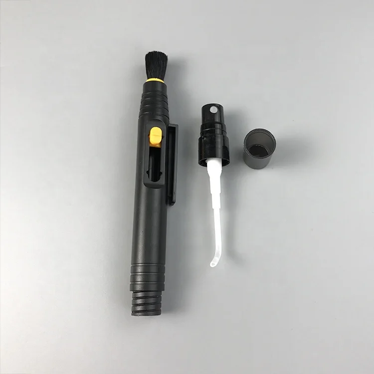 2 in 1 Telescopic Portable Camera Cleaning Lens Pen With Brush And Spray Head