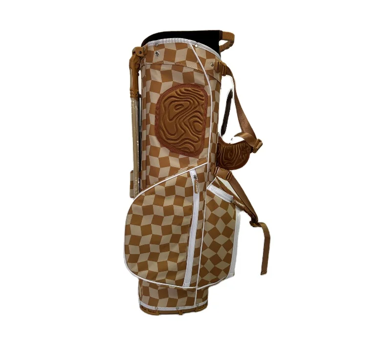 Qualified  UNIQUE  Polyester Custom Logo 4 Dividers 300D NYLON POLYESTER  Golf Stand Bag with  Pockets