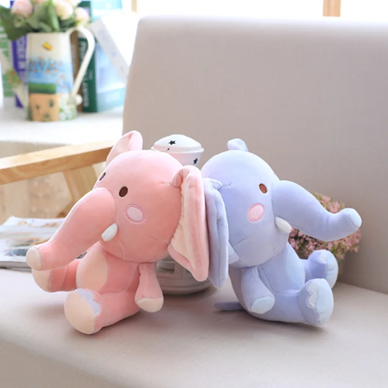 Hot Selling Stuffed Nursery Plush Toy Promotional Gifts With Logo Embroidery Custom Elephant Keychain For Christmas Activity